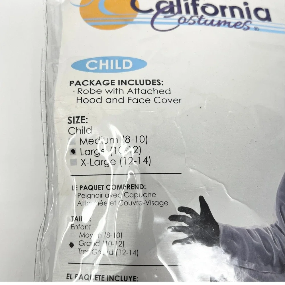California Costumes Soul Taker Child Halloween Costume Grey Black Large 10-12‎
